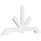 Ekena Millwork Vanguard Architectural Grade PVC Gable Bracket, 60"W x 30"H x 2"D x 4"F, 12/12 Pitch GBP060X30X0204VAN00 - alternate 1